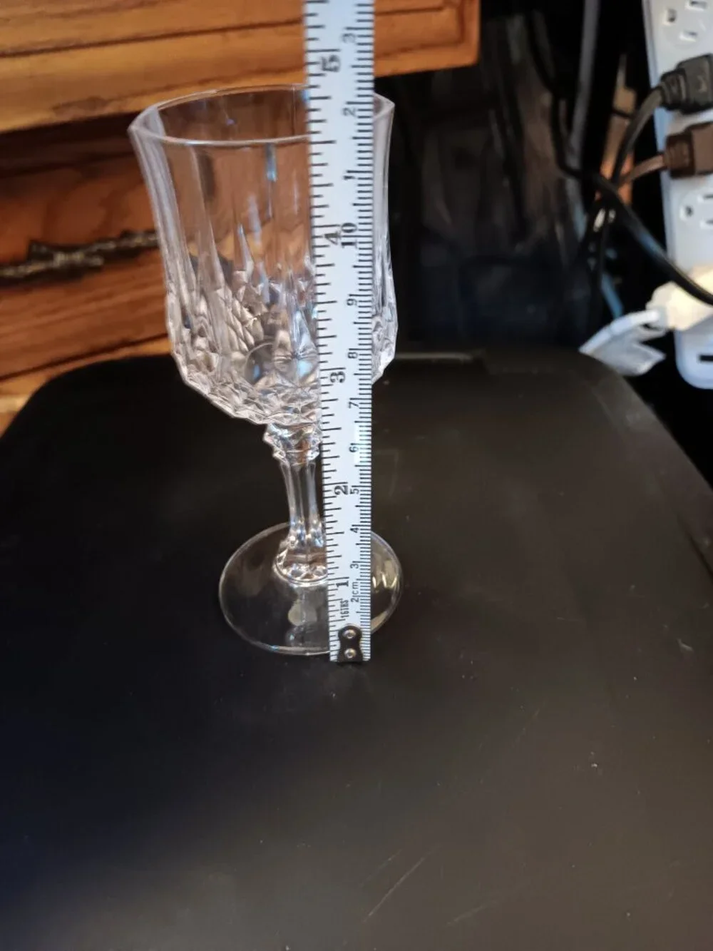Vintage D' ARQUES LONGCHAMP CORDIAL GLASSES SET OF 4 RARE 4-1/2 inches tall!!!